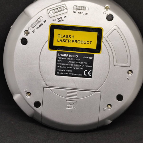 Sharp Hero CDM-23D portable MP3/CD player, vintage