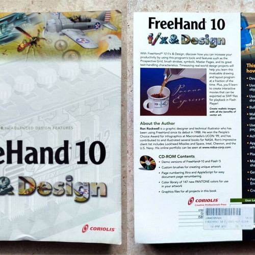 Computer Science books used, pack of 3 (CorelDraw, Dreamweaver, Freehand)