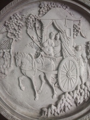 Plaster wall decor used