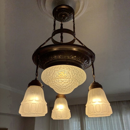 Antique lamp used, fully functional