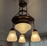 Antique lamp used, fully functional