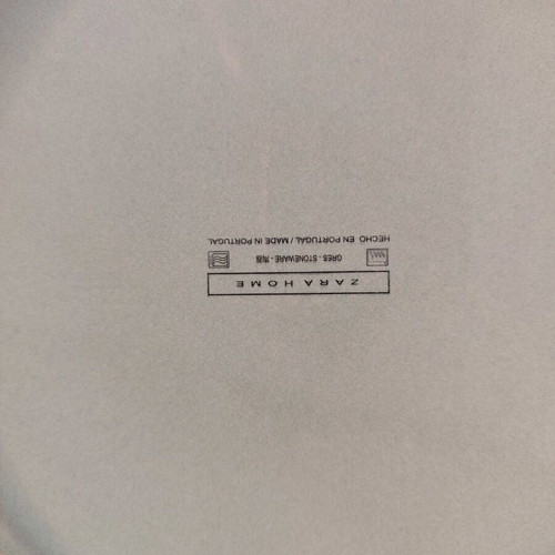 4 large Zara Home plates new, made in Portugal