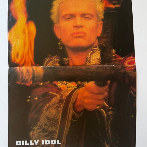 Steven Tyler Aerosmith Billy Idol poster used 21cm x 28cm