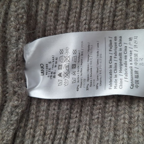 Liu Jo cardigan long knitted like new, brown with belt and 2 pockets