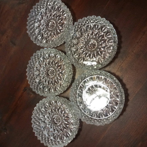 Vintage dessert plates set of 5 new