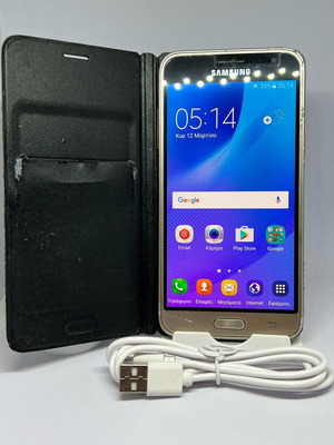Samsung Galaxy J3 (2016) μεταχειρισμένο με κάρτα μνήμης και καλώδιο φόρτισης
