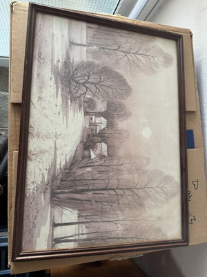 Vintage decorative framed picture