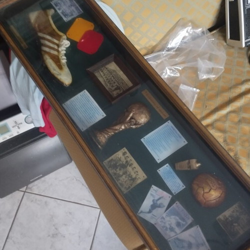 Large embossed World Cup history frame 45 years