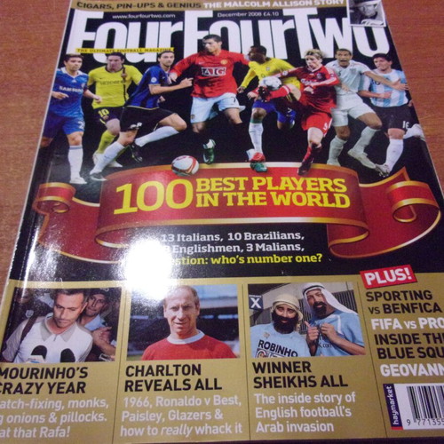Four Four Two December 2008 magazine like new