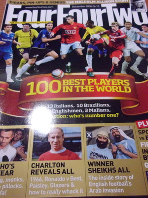 Four Four Two December 2008 magazine like new