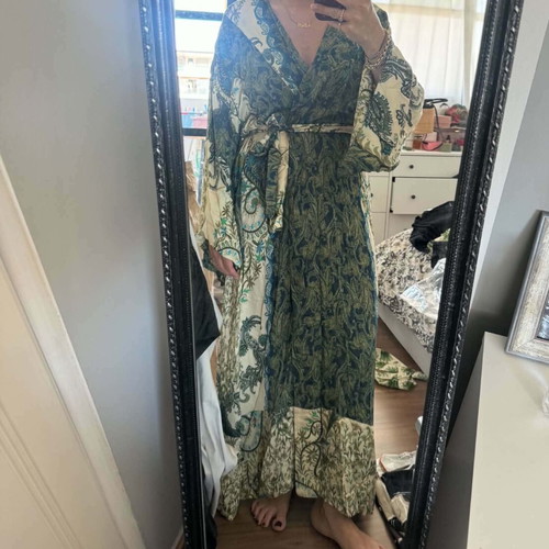 Vassia Kostara kimono dress one size like new, multicolor