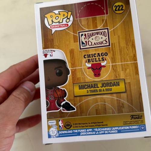 Funko Pop! Basketball Chicago Bulls Michael Jordan 3 Times In A Row 222