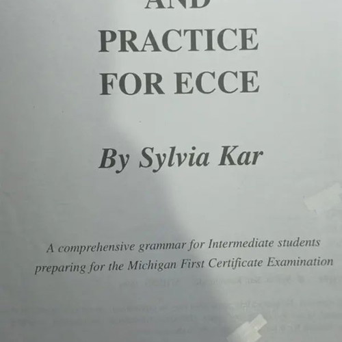 Grammar and Practice for ECCE Certificate of Competency book used, English