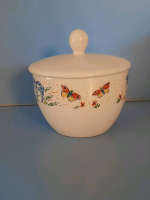 Collectible Loumidis Parrot Sugar Bowl porcelain new