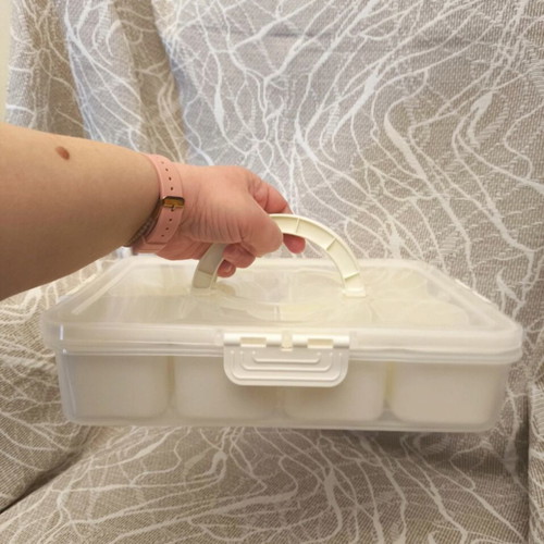 Food Storage Box with 8 Separate Compartments New, Airtight Lid