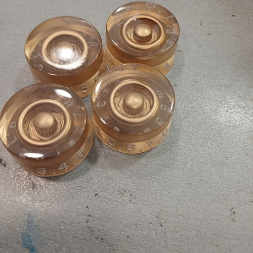 Potentiometer Caps for Electric Guitar Set of 4 Gold Color
