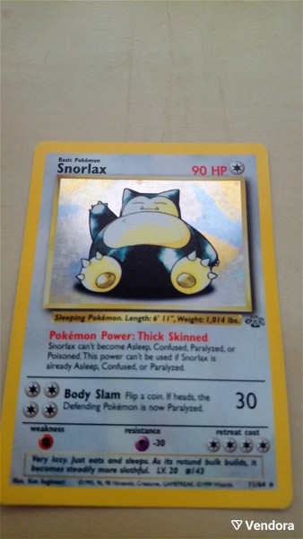  Snorlax karta Pokémon