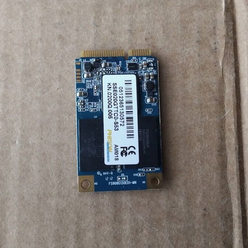 Phison Mini PCI-E SATA 20GB Solid State Drive SSD used