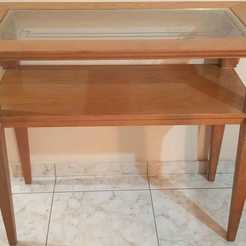 Wooden Coffee Tables like new, set of 3, modern design