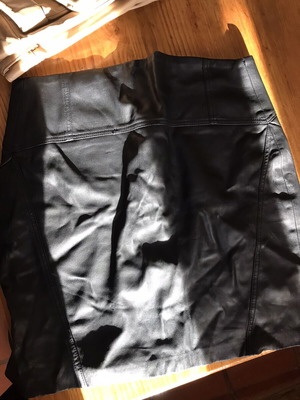 Bershka leather pants used, size S 36 8, black