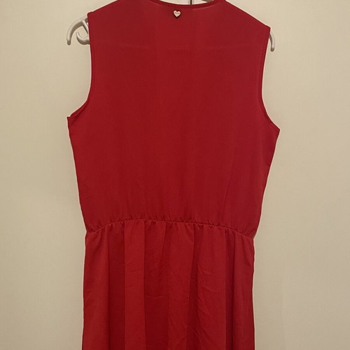 Lynne red dress with integrated jewelry used, size L