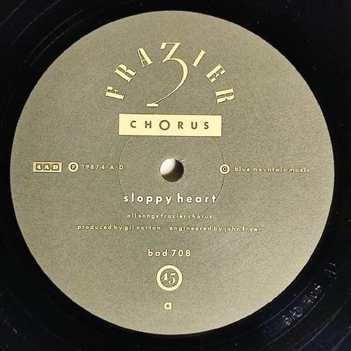 Frazier Chorus Sloppy Heart vinyl like new, English edition