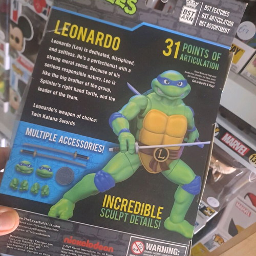 Teenage Mutant Ninja Turtles Leonardo figure new, 31 points of articulation