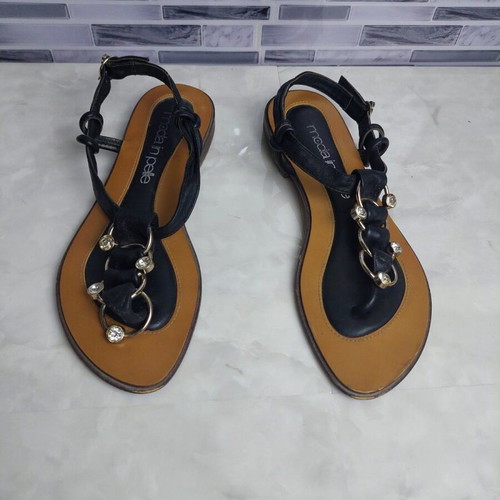 Leather black sandals Moda in Pelle used, size 37
