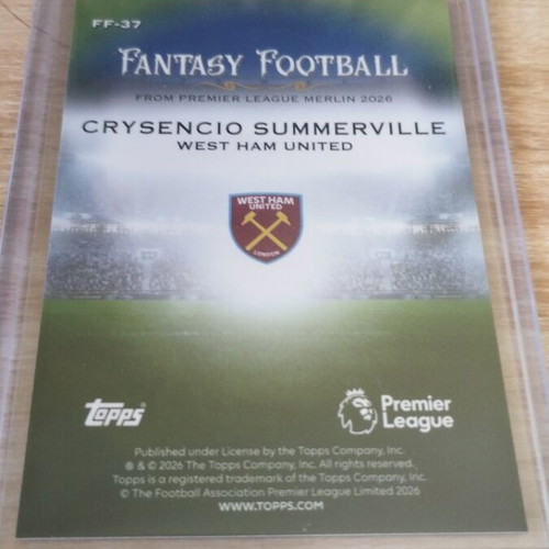 Fantasy Football Topps player cards Crysencio Summerville and Wilson Isidor