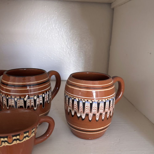 Boho ceramic set used