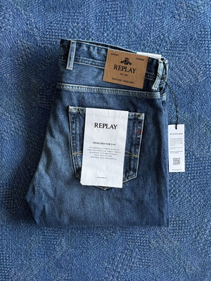 Replay Jeans νέοι ανδρικοί τζιν Grover Straight 33/34 και Deryck Straight 30/32