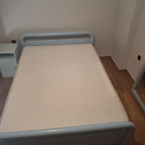 Semi-double bed and mattress 160x200 with bedside table