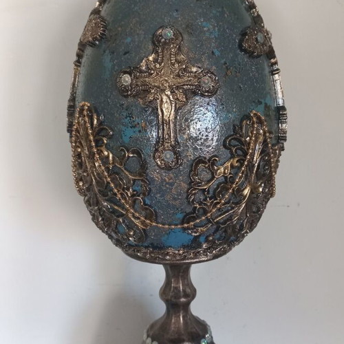 Easter egg handmade ceramic, height 37 cm