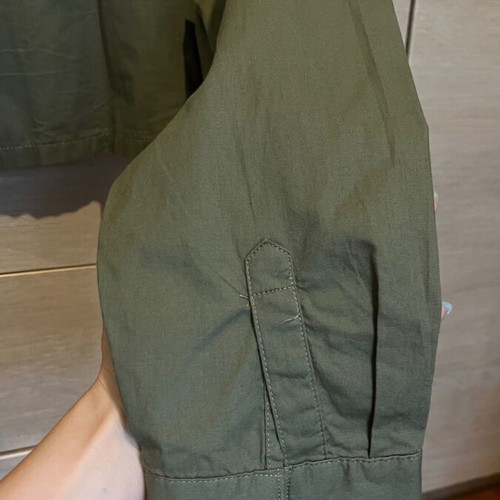 H&M short shirt like new, olive green, size S