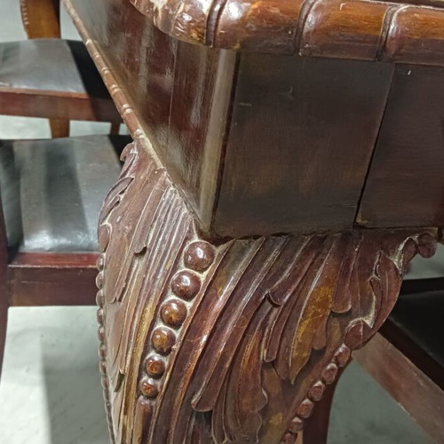 Antique dining set used with lion legs and claw feet