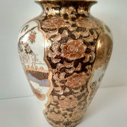 Satsuma vase used, height 27cm