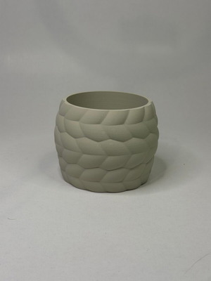 Aura planter new, modern 3D printed decorative with organic design small