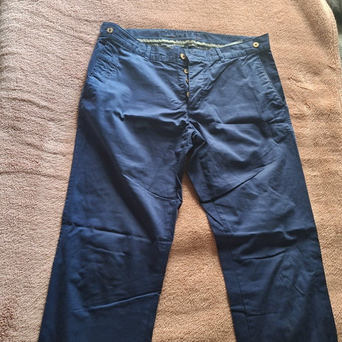 Men's blue cotton pants like new, size M, Richport