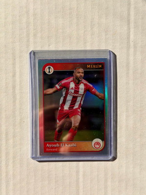 Ayoub El Kaabi 2024-25 Topps Merlin UCC Refractor #129 Olympiacos καινούργιο