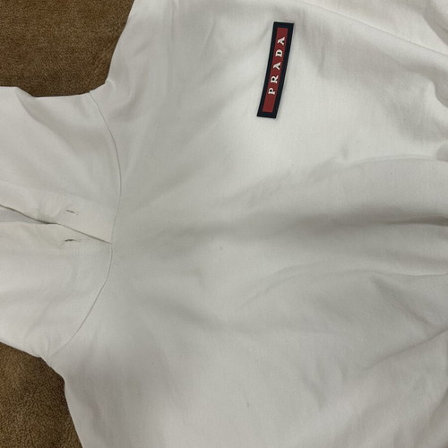 Crop hoodie used, white, sizes S and M