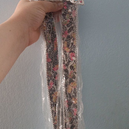 Girls' belts with rhinestones and glitter, pack of 2, size 105