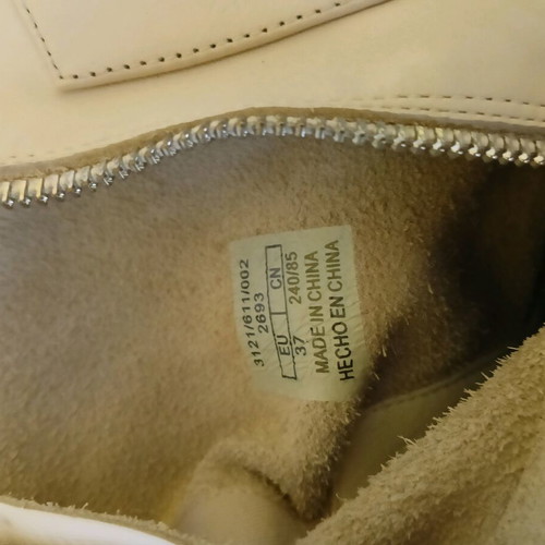 Zara leather ankle boots new with tag, beige