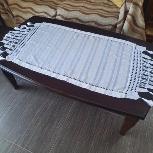 Table runner with fringes like new