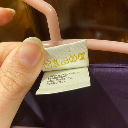 Neyret Paris silk robe XS like new, purple, 100% silk