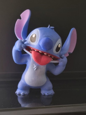 Φιγούρα Stitch καινούργια, εκτυπωμένη με PLA και βαφή πινέλο