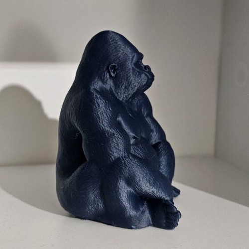 Gorilla sculpture new, modern, 3D printed decor accent