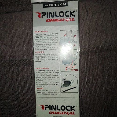 Pinlock original anti-fog insert for motorcycle helmet new