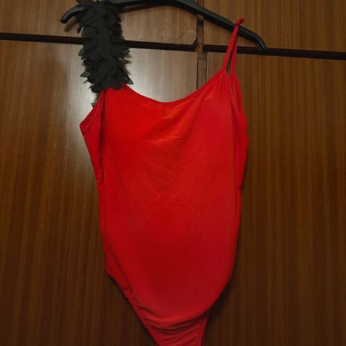 One-piece swimsuit like new, red, size S