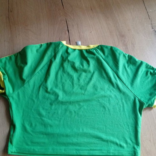 Women's Top Brasil like new, elastic, green and yellow, XL
