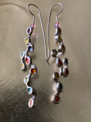 Silver earrings like new